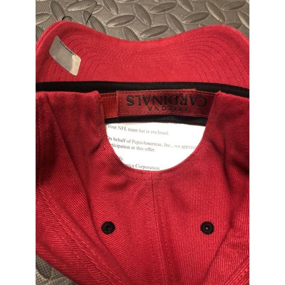 NFL Arizona Cardinals Baseball Cap Hat Red 100% Cotton OSFA Pepsi NeW Back Strap - Picture 2 of 3